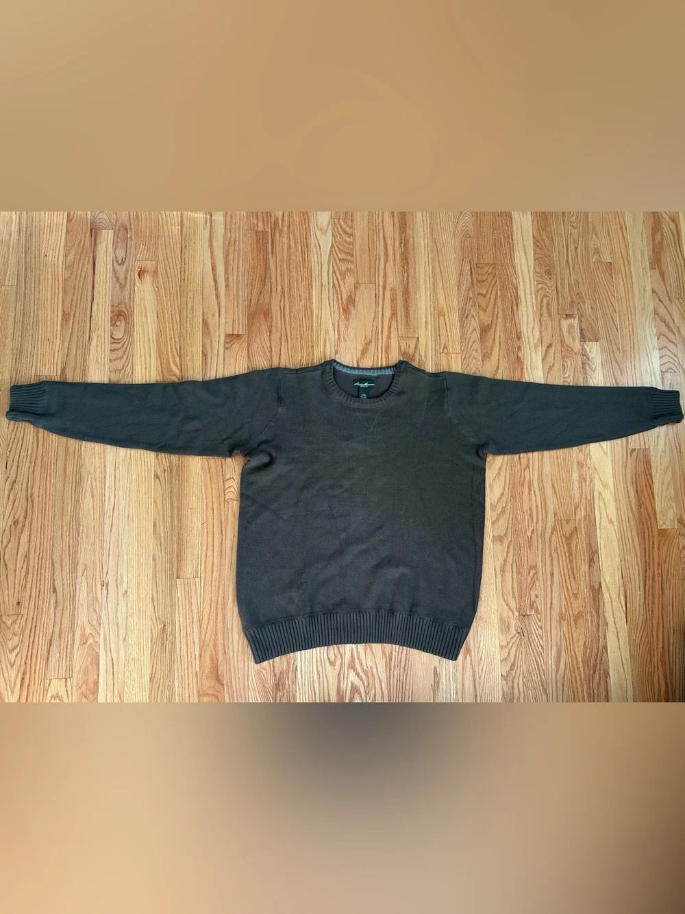 Eddie Bauer Men's Green Crewneck Sweater - Picture 2 of 5